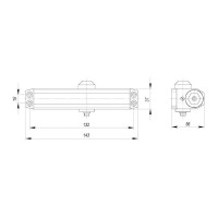Дверной доводчик Ajax DCTR15-60 (TDR-60) 15-60 кг WH белый 47557
