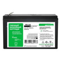 Сменный батарейный картридж для ИБП МНОГОТОКА RBC106 серия Practic - APC: 12 В, 6 Ач, 2,5 кг RBC106 Practic