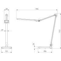 Светодиодный настольный светильник Elektrostandard great графит tl70240 a065290