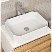 Накладная прямоугольная раковина Bauedge BAU Hotel 51x37, белая NH1007