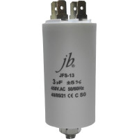 Пусковой конденсатор JB Capacitors 3мкФ, 450В, 35х65, JFS-13 (клеммы+болт), JFS13A6305J000000B-151