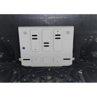 Защита картера Rival Geely Emgrand SS11, V-1.5, МКПП, АКПП, комплект крепежа, алюминий, передний 2023- 333.1936.1
