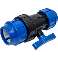 Компрессионный кран для ПЭ труб LAMMIN 63 Lm34101063063