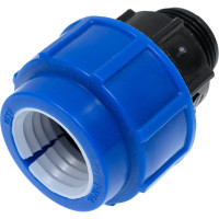 Компрессионная муфта для ПЭ труб LAMMIN нр 20x3/4" Lm34003020020