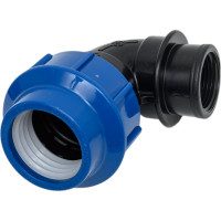 Компрессионный отвод для ПЭ труб LAMMIN вр 40x1" Lm34007040025