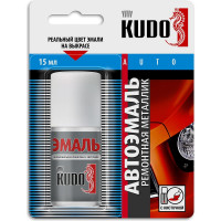 Эмаль автомобильная ремонтная с кисточкой KUDO TOYOTA 056 Arctic white металлик KU-74801