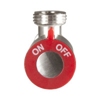 Кран для бытовых приборов СТМ угловой 1/2"х1/2" ш/ш с отражат. нерж. сталь CASB1212