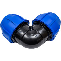 Отвод ПНД компрессионный ПК АкваЭлемент 90x90 EL-F-03-90