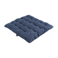 Подушка на стул Tkano Essential из стираного льна, синего цвета, 40x40x4 см TK22-CP0001