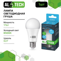 Лампочка светодиодная ALTECH LED Р60-17W-865-E27 17Вт груша холодный белый свет 4673758070319