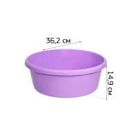 Таз IDEA круглый, 11 л, ярко-зеленый, М 2513 ярко-зеленый