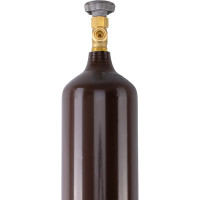 Баллон 10 л (133 мм) (плоское дно, коричневый, W27.8) гелий с ВК ООО "ПК "РИФ" РИФ10Г