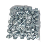 Пресс-масленка прямая оц. H1 R1/4"BSPT, комплект 10 шт., оцинкованная сталь, Европейский стандарт DIN71412, MasloSmenka 010112-10