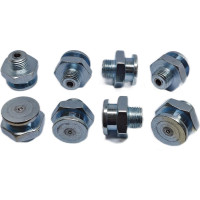 Пресс-масленка плоская оц. М1 16 мм. М10х1, комплект 10 шт., оцинкованная сталь, Европейский стандарт DIN71412, MasloSmenka 010503-10