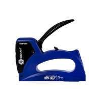 Степлер механический КОБАЛЬТ скобы 6-14 мм, тип 53, корпус из АВС-пластика, мет. крышка, регулятор удара, индикатор перезарядки 919-005