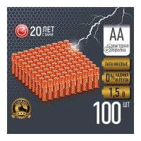 Батарейка алкалиновая ENERGY Turbo LR6/10KS (АА) 100 штук 108243