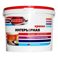 Краска интерьерная Эммикс ВД, моющаяся, RAL 7035, ведро 9 л, 14,4 кг 4690417128235
