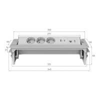 Розеточный блок FABRIKA MVK MVK (черный) G4703-2AC1H1R