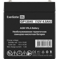 Аккумуляторная батарея GP12045 12V 4.5Ah, клеммы F2 ExeGate 297512