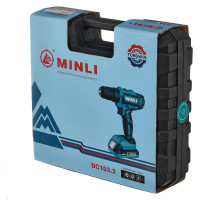 Аккумуляторная дрель-шуруповерт MINLI 10mm 25N.m Li-ion 18Vx2 DC103.2-2.0A
