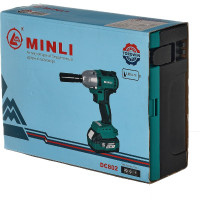 Аккумуляторный бесщеточный ударный гайковёрт MINLI 1/2 350N.m Li-ion 18Vx2 DC802-4.0A