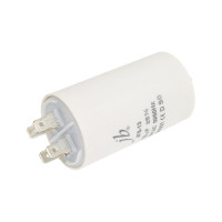 Конденсатор пусковой JB Capacitors , 18мкФ, 450В, 40х71, JFS-13 (CBB60-E) (клеммы+болт), JFS13A6186J000000B-318