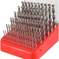 Набор сверл по металлу 1-10мм, DIN338 HSS-G 118 PRO, 91шт H-Tools 214223PRO
