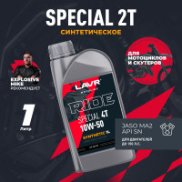 Моторное масло LAVR MOTO RIDE SPECIAL 4Т 10W50 SN, 1 л Ln7791