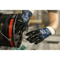 Нитриловые перчатки Gold Manibus Petrol-K с манжетом-защитная крага, р.10 (XL) 12/240 GM1012N-10
