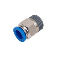 Пневмофитинг цанговый прямой с наружной резьбой HIMPT PC 12-04 (R1/2) 00-00004723