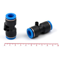 Фитинг пневматический цанговый пластиковый прямой HIMPT PUC 16 00-00008637