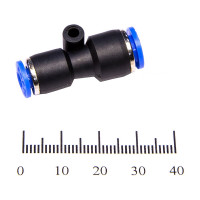 Фитинг пневматический цанговый пластиковый прямой PUC 10 HIMPT 00028007926