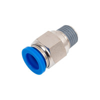 Пневмофитинг цанговый прямой с наружной резьбой PC 10-02 (R1/4) HIMPT 00028008160