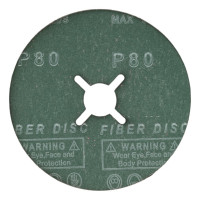Фибровый диск Long Abrasive CR 964 Керамика 125x22.23 мм, P80, 10 шт D330490-10