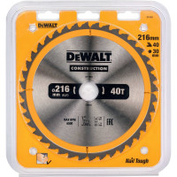 Диск пильный по дереву Dewalt CONSTRUCTION 216x30x1.7 мм DT1953-QZ