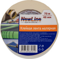 Клейкая лента малярная NewLine 48 мм х 70 м 01031