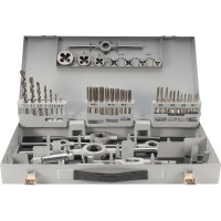 Набор метчиков и плашек H-Tools M3-M12 HSS-G 45пр 08331030