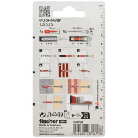 Дюбель Fischer DUOPOWER 10x50 ШУР_4ШТ 534999