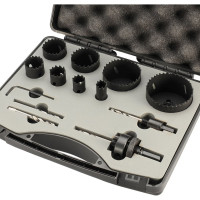 Набор коронок H-Tools Bi-metall 16-67мм HSSE-Co8 13 предметов 04403210