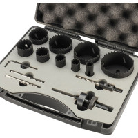Набор коронок H-Tools Bi-metall 16-67мм HSSE-Co8 14 предметов 04403220