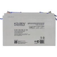 Аккумулятор тяговый KOLBEN 6-EVF-100 12В 105Ач C5 330x170x215 мм 6-EVF-100_HRL-12-100