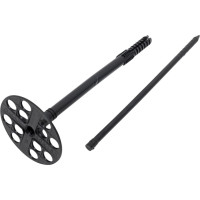 Дюбель для теплоизоляции ООО "Тэмпо-Метиз" 10x160 с пластиковым гвоздем, черный 30 шт 520749