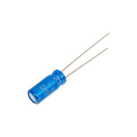 Конденсатор электролитический JB Capacitors 10мкФ, 50В, 105C, 5x11 / P:2 мм, (Low Imp), JRC1H100M02000500110000B-346