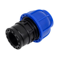 Компрессионная заглушка Millennium ПНД универсальная 25-3/4 с внутренней резьбой PFZU25