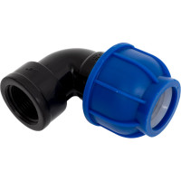 Компрессионный переходной отвод Millennium ПНД 25- 3/4" с внутренней резьбой PFUF2534