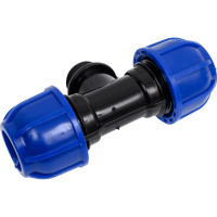 Компрессионный тройник переходной Millennium ПНД 25- 3/4" с наружной резьбой PFTM2534