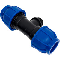 Компрессионный тройник переходной Millennium ПНД 32- 3/4" с наружной резьбой PFTM3234