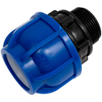 Муфта компрессионная для ПНД труб Millennium 40-1 1/4 с наружной резьбой PFMM4032