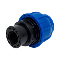 Муфта компрессионная для ПНД труб Millennium 25- 1/2 с внутренней резьбой PFMF2512