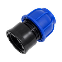 Муфта компрессионная для ПНД труб Millennium 25-1 с внутренней резьбой PFMF2510